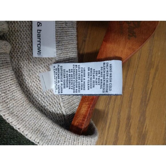 Croft & Barrow Womens L Beige Christmas Patchwork Cardigan W/Snowman Embroidery - Picture 6 of 6